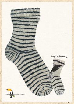 Opal Sockengarn - Regenwald 20 Jahre Jubiläum - 6fach 1450 Zebra