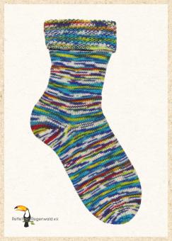 Opal Sockengarn - Regenwald 20 Jahre Jubiläum - 6fach 1451 Papagei