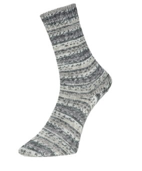 Pro Lana Bamboo Socks 4fach 965 schwarz/grau color