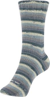 Sockina Color - Classic Stripes - 4fach 343 Grey