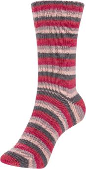 Sockina Color - Classic Stripes - 4fach 346 Red