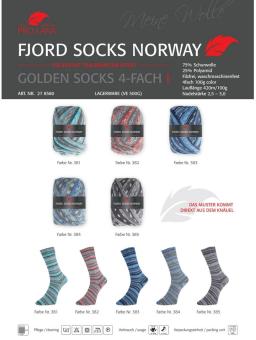 Pro Lana Golden Socks 4fach - Fjord Socks Norway 