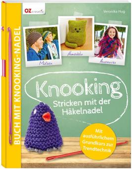 Knooking -Set - Buch "Knooking-Stricken mit der Häkelnadel" mit Knooking-Nadel OZ 6329 