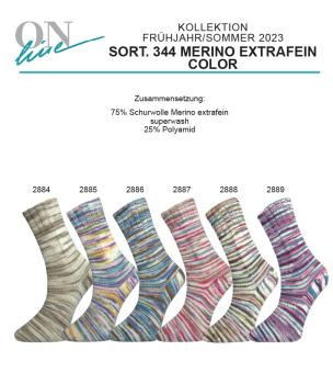 ONline Supersocke 100 Sort.344 - Merino Extrafein Color - 4fach 