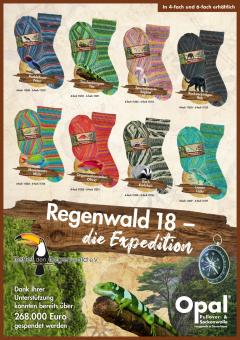 Opal Sockengarn - Regenwald 18 - Die Expedition - 4fach 
